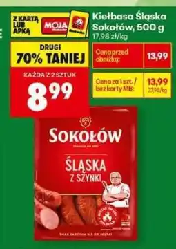 Biedronka Kiełbasa Śląska Sokołów, 500 g oferta