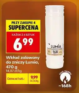 Biedronka Wkład zalewany do zniczy Lumia, 470 g oferta