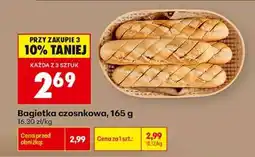 Biedronka Bagietka czosnkowa 165 g oferta