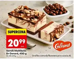 Biedronka Sernik Maltikeks Dr Gerard, 400 g oferta