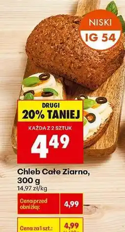 Biedronka Chleb cale ziarno 300 g oferta