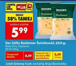 Biedronka Şer żółty Radamer : Światowid , 250 g oferta