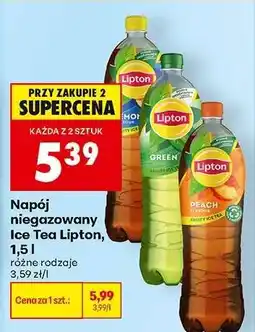 Biedronka Napój niegazowany Ice Tea Lipton, 1,5 l oferta