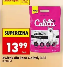 Biedronka Żwirek dla kota Calitti, 3,8 l oferta