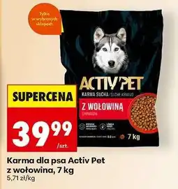 Biedronka Karma dla psa Activ Pet z wołowiną, 7 kg oferta