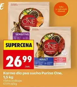 Biedronka Karma dla psa sucha Purina One, 1,5 kg oferta