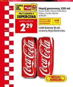 Biedronka Napój gazowany, 330 ml oferta