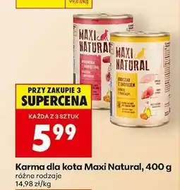 Biedronka Karma dla kota Maxi Natural, 400 g oferta