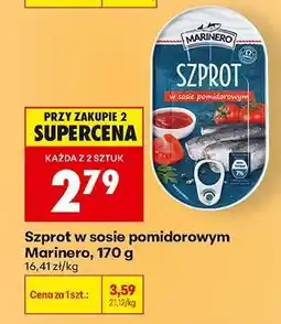 Biedronka Szprot w sosie pomidorowym Marinero 170 g oferta