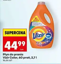 Biedronka Płyn do prania Vizir Color, 60 prań, 2,7 l oferta