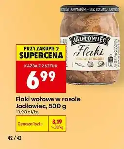 Biedronka Flaki wołowe w rosole Jadłowiec, 500 g oferta