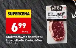 Biedronka Stek wołowy z antrykotu lub rostbefu Kraina Mięs oferta