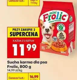 Biedronka Sucha karma dla psa Frolic, 800 g oferta