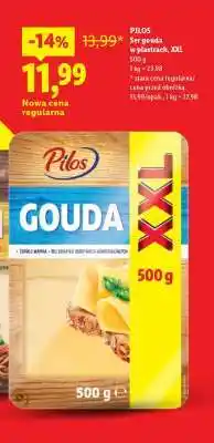 Lidl PILOS Ser gouda w plastrach, XXL oferta