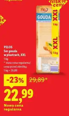 Lidl PILOS Ser gouda w plastrach, XXL oferta