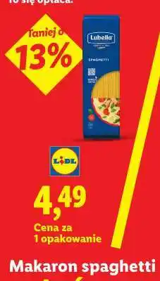 Lidl Makaron spaghetti Lubella oferta