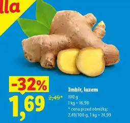 Lidl Imbir, luzem oferta