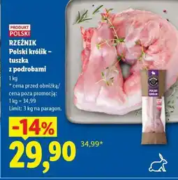 Lidl Polski królik tuszka z podrobami oferta