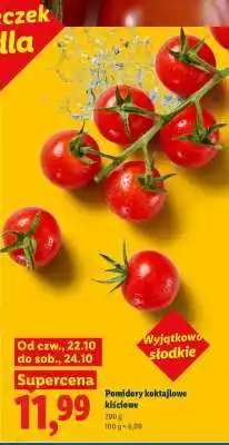 Lidl Pomidory koktajlowe kiściowe oferta