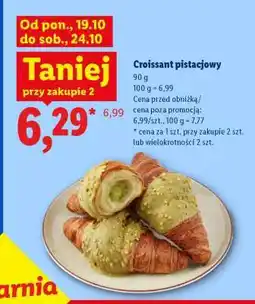 Lidl Croissant pistacjowy oferta