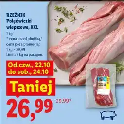 Lidl Rzeźnik Polędwiczki wieprzowe, XXL oferta