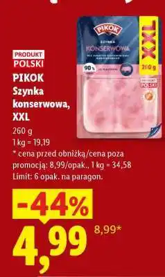 Lidl PIKOK Szynka konserwowa, XXL oferta