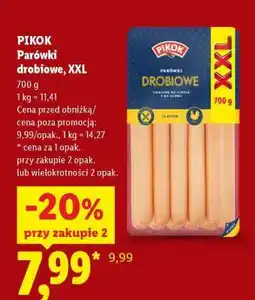 Lidl PIKOK Parówki drobiowe, XXL oferta