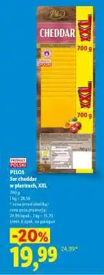 Lidl PILOS Ser cheddar w plastrach, XXL oferta