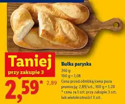 Lidl Bułka paryska oferta