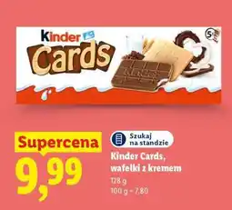 Lidl Kinder cards wafelki z kremem oferta