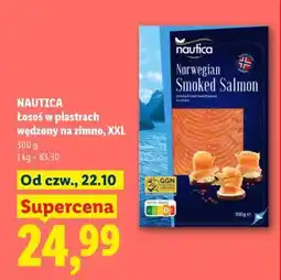 Lidl Nautica Łosoś w plastrach wędzony na zimno, XXL oferta
