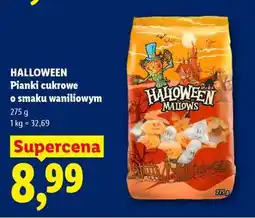 Lidl HALLOWEEN Pianki cukrowe o smaku waniliowym oferta