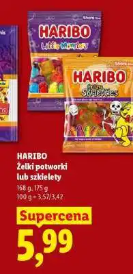 Lidl HARIBO Żelki potworki lub szkielety oferta