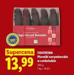 Lidl Favorina Pierniki norymberskie w czekoladzie oferta