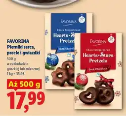 Lidl FAVORINA Pierniki serca, precle i gwiazdki oferta