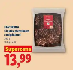 Lidl Favorina Ciastka piernikowe z migdałami oferta