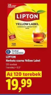 Lidl LIPTON Herbata czarna Yellow Label oferta