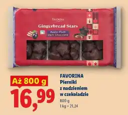 Lidl Favorina Pierniki z nadzieniem w czekoladzie oferta