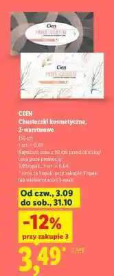 Lidl CIEN Chusteczki kosmetyczne 2-warstwowe oferta