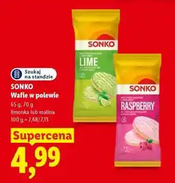 Lidl Sonko Wafle w polewie oferta