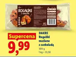Lidl DAKRI Rogaliki maślane z czekoladą oferta