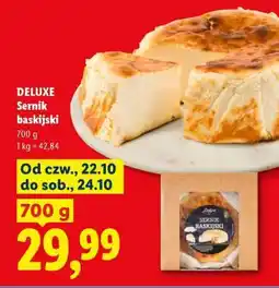 Lidl DELUXE Sernik baskijski oferta