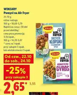 Lidl WINIARY Pomysł na... Air fryer oferta