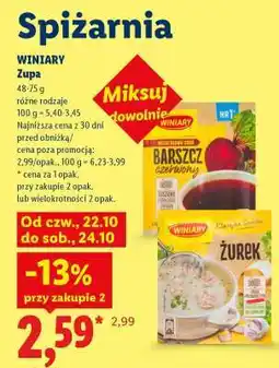 Lidl WINIARY Zupa oferta