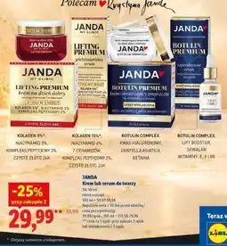 Lidl JANDA Krem lub serum do twarzy oferta