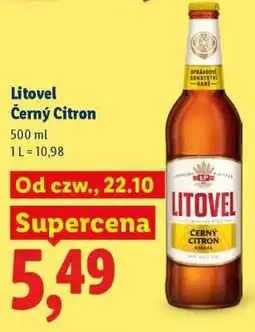 Lidl Litovel Černý Citron oferta