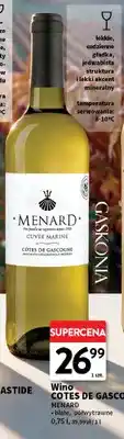 Intermarche Wino białe Cotes de Gascogne Menard półwytrawne oferta