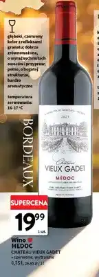 Intermarche Wino czerwone Medoc Chateau Vieux Gadet wytrawne oferta