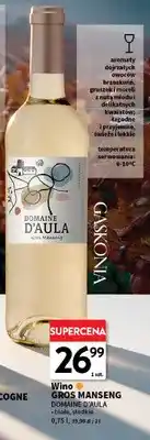 Intermarche Wino białe Gros Manseng Domaine d'Aula słodkie oferta