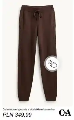 C&A Dzianinowe spodnie z dodatkiem kaszmiru C & A oferta